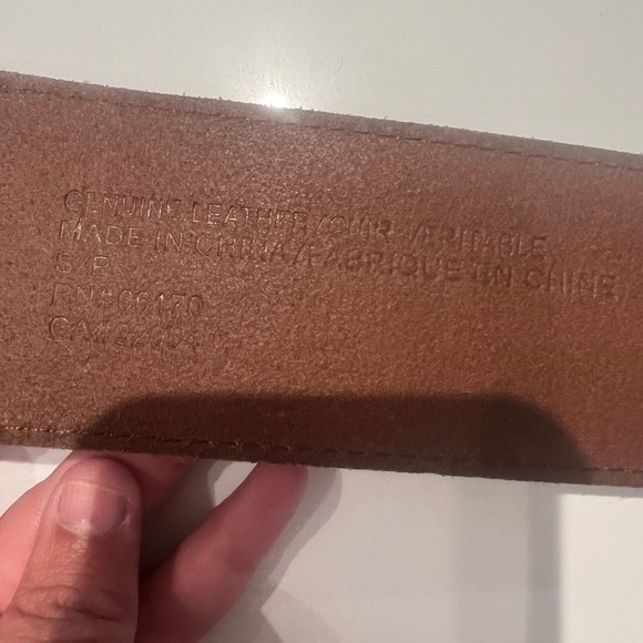 Leather Women Belt Size S  Metal Gold Tone  Buckle - Picture 4 of 6